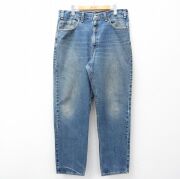 古着通販 W37☆古着 ジーンズ Levis リーバイス 505 メンズ ヒゲ 紺 デニム