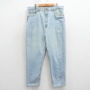 W37★古着 ジーンズ Levis リーバイス 550 メンズ 90年代 90s テーパード コットン USA製 紺 デニム【spe】 26apr28