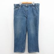 W40★古着 ジーンズ Levis リーバイス 517 メンズ 80年代 80s ブーツカット 大きいサイズ コットン USA製 ネイビー デニム【spe】 26may15