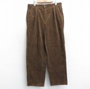 W34★古着 ラルフローレン Ralph Lauren ブランド コーデュロイ パンツ メンズ 90年代 90s 太畝 コットン USA製 タロン 茶 ブラウン 【spe】 25sep13 中古 ボトムス ロング