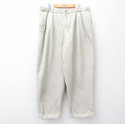 W38★古着 ノーティカ NAUTICA ブランド コーデュロイ パンツ メンズ 90年代 90s 太畝 コットン ベージュ カーキ 【spe】 25sep18 中古 ボトムス ロング