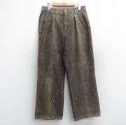 W31★古着 ラルフローレン Ralph Lauren ブランド コーデュロイ パンツ メンズ 90年代 90s USA製 タロン 茶 ブラウン 【spe】 25oct04 中古 ボトムス ロング