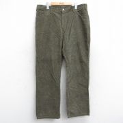 W38★古着 ディッキーズ Dickies コーデュロイ パンツ メンズ 80年代 80s タロン 濃緑 グリーン 【spe】 25oct04 中古 ボトムス ロング