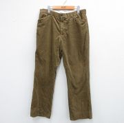 W36★古着 ラルフローレン Ralph Lauren ブランド コーデュロイ パンツ メンズ 太畝 コットン イタリア製 茶 ブラウン 【spe】 25oct15 中古 ボトムス ロング