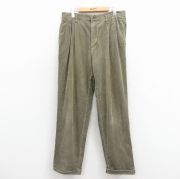 W33★古着 ギャップ GAP コーデュロイ パンツ メンズ 90年代 90s 太畝 緑【spe】 26mar24