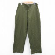W32★古着 ビンテージ ミリタリー フィールド パンツ メンズ 60年代 60s M-51 ウール USA製 濃緑 グリーン 【spe】 25oct07 中古 ボトムス ロング
