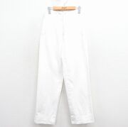 W28★古着 ビンテージ ミリタリー パンツ メンズ 60年代 60s NAVAL 白【spe】 25dec15