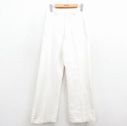 W29★古着 ビンテージ ミリタリー パンツ メンズ 70年代 70s フレア USA製 白【spe】 25dec15