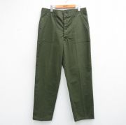 W36★古着 ビンテージ ミリタリー ベイカー パンツ メンズ 70年代 70s ユーティリティ USA製 緑【spe】 26apr21