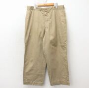 W38★古着 ビンテージ ミリタリー チノ パンツ チノパン メンズ 60年代 60s コットン USA製 ベージュ【spe】 26apr24