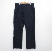 W37★古着 ビンテージ ミリタリー ベイカー パンツ メンズ 70年代 70s USネイビー ユーティリティ USA製 紺【spe】 26may14
