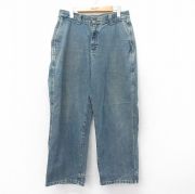 W33★古着 リー Lee ペインター パンツ メンズ 90年代 90s コットン USA製 紺 ネイビー デニム 【spe】 25jul24 中古 ボトムス ロング