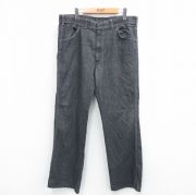 W36★古着 ジーンズ メンズ 80年代 80s タロン 黒 ブラック デニム 25aug04 中古 ボトムス ジーパン Gパン ロング パンツ