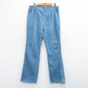 W32★古着 リーバイス Levis ジーンズ メンズ 80年代 80s フレア タロン 薄紺 ネイビー デニム 【spe】 25aug04 中古 ボトムス ジーパン Gパン ロング パンツ