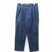 W36★古着 ドッカーズ パンツ メンズ コットン USA製 紺 ネイビー 【spe】 25aug08 中古 ボトムス ロング
