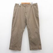 W38★古着 ギャップ GAP パンツ メンズ コットン 茶 ブラウン 【spe】 25aug08 中古 ボトムス ロング