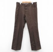 W37★古着 ラングラー Wrangler ランチャー パンツ メンズ 90年代 90s USA製 こげ茶 ブラウン 【spe】 25sep10 中古 ボトムス ロング
