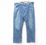 W36★古着 リーバイス Levis 569 ジーンズ メンズ 紺 ネイビー デニム 【spe】 25sep13 中古 ボトムス ジーパン Gパン ロング パンツ