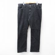 W38★古着 リーバイス Levis 514 ジーンズ メンズ 黒 ブラック デニム 【spe】 25sep13 中古 ボトムス ジーパン Gパン ロング パンツ