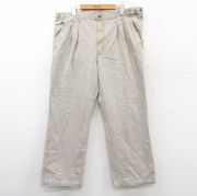 W39★古着 エディーバウアー パンツ メンズ 90年代 90s コットン ベージュ系 カーキ 【spe】 25sep13 中古 ボトムス ロング