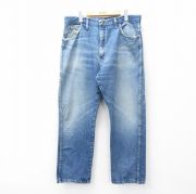 W36★古着 ラスラー ジーンズ メンズ 90年代 90s 日コットン USA製 紺 ネイビー デニム 【spe】 25sep16 中古 ボトムス ジーパン Gパン ロング パンツ