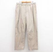W33★古着 ラルフローレン Ralph Lauren ブランド チノ パンツ チノパン メンズ 90年代 90s ANDREW コットン ベージュ カーキ 【spe】 25sep20 中古 ボトムス ロング