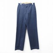 W31★古着 リー Lee パンツ メンズ 80年代 80s USA製 タロン 紺 ネイビー 【spe】 25sep22 中古 ボトムス ロング