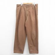 W35★古着 ギャップ GAP パンツ メンズ 00年代 00s コットン 茶 ブラウン 【spe】 25sep22 中古 ボトムス ロング