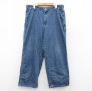 W36★古着 リー Lee ペインター パンツ メンズ 紺 ネイビー デニム 【spe】 25sep26 中古 ボトムス ロング