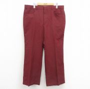 W38★古着 リーバイス Levis スラックス パンツ メンズ 80年代 80s エンジ 【spe】 25sep26 中古 ボトムス ロング