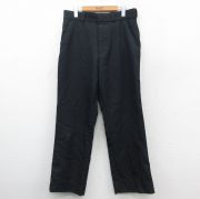 W33★古着 スラックス パンツ メンズ 00年代 00s 黒 ブラック 25sep27 中古 ボトムス ロング