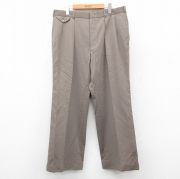 W35★古着 ラルフローレン Ralph Lauren ブランド スラックス パンツ メンズ 90年代 90s タロン ベージュ系 カーキ 【spe】 25oct03 中古 ボトムス ロング