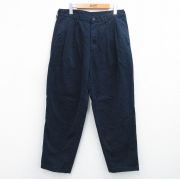 W34★古着 ギャップ GAP チノ パンツ チノパン メンズ 90年代 90s コットン 濃紺 ネイビー 【spe】 25oct04 中古 ボトムス ロング