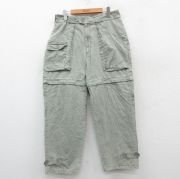 W34★古着 カベラス ベイカー パンツ メンズ 80年代 80s ダック地 コットン タロン 薄緑系 グリーン 【spe】 25oct04 中古 ボトムス ロング