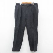 W36★古着 ラルフローレン Ralph Lauren ブランド スラックス パンツ メンズ 90年代 90s USA製 黒 ブラック 【spe】 25oct06 中古 ボトムス ロング
