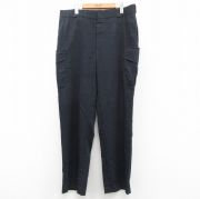 W38★古着 カーゴ パンツ メンズ 黒系 ブラック 25oct14 中古 ボトムス ロング