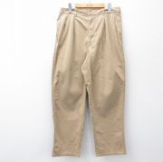 W34★古着 ラルフローレン Ralph Lauren ブランド チノ パンツ チノパン メンズ 90年代 90s コットン ベージュ カーキ 【spe】 25oct14 中古 ボトムス ロング