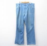W40★古着 リーバイス Levis ジーンズ メンズ 80年代 80s フレア ブーツカット 大きいサイズ 紺 ネイビー デニム 【spe】 25oct16 中古 ボトムス ジーパン Gパン ロング パンツ
