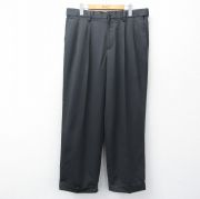 W35★古着 バンヒューセン パンツ メンズ 黒 ブラック 25oct16 中古 ボトムス ロング