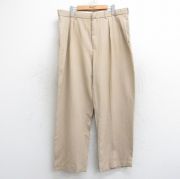 W37★古着 ラルフローレン Ralph Lauren ポロゴルフ ブランド スラックス パンツ メンズ 90年代 90s ベージュ カーキ 【spe】 25oct18 中古 ボトムス ロング