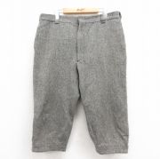 W35★古着 エルエルビーン LLBEAN 7分丈 パンツ メンズ 80年代 80s ウール USA製 グレー 【spe】 25oct18 中古 ボトムス ロング