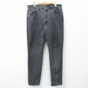 W34★古着 リーバイス Levis 512 ジーンズ メンズ 90年代 90s コットン USA製 黒 ブラック デニム 【spe】 25nov04 中古 ボトムス ジーパン Gパン ロング パンツ