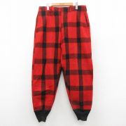W36★古着 ビンテージ ハンティング パンツ メンズ 60年代 60s ウール 赤他 レッド チェック 【spe】 25nov05 中古 ボトムス ロング