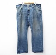 W40★古着 リーバイス Levis ジーンズ ヒゲ 大きいサイズ コットン 濃紺 デニム【spe】 25nov19