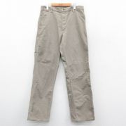 W34★古着 カーハート ペインター パンツ メンズ 90年代 90s ダック地 コットン USA製 ベージュ【spe】 25nov19