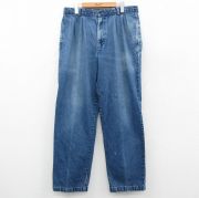 W36★古着 ドッカーズ ジーンズ メンズ 90年代 90s コットン 紺 デニム【spe】 25dec06