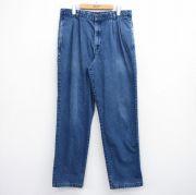 W36★古着 ドッカーズ ジーンズ メンズ コットン 紺 デニム【spe】 26jan14