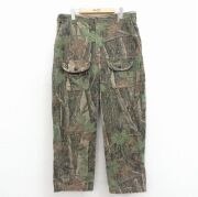 W36★古着 ハンティング ブッシュ パンツ メンズ TREBARK コットン グレー系他【spe】 26feb02