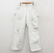 W30★古着 ディッキーズ ペインター パンツ メンズ シャーウィンウィリアムズ コットン 白 デニム【spe】26feb03