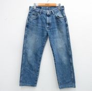 W32★古着 ラングラー ジーンズ メンズ 00年代 00s ヒゲ 紺 デニム【spe】 26feb05